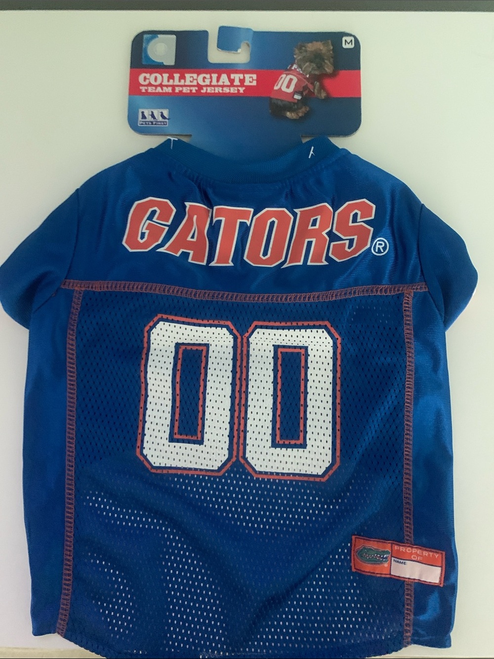 Florida Gators Blue Pet Mesh Sports Tee